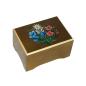 Preview: Nr.100-01B Handbemalt Blumen Braun Matt