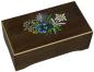 Preview: No.100-05B hand painted flowers brown matt