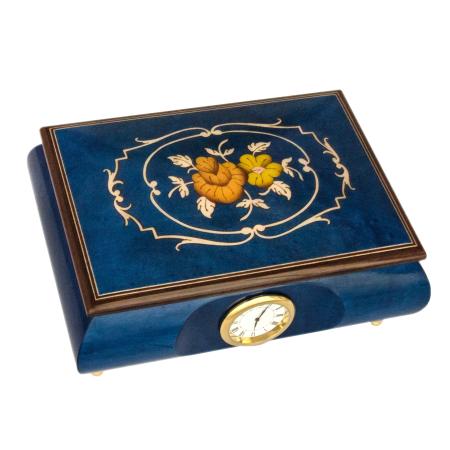 No.03CF06W flower inlay blue