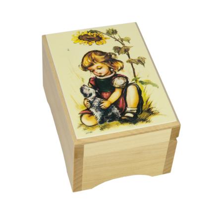 Nr.101-01-107 Mädchen mit Sonnenblume