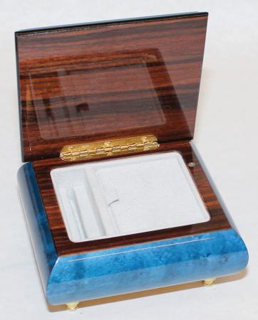 Nr. 40CV06 inlaid wood instruments, blue