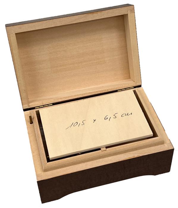 Nr.100-04G Handgeschnitzt Edelweiss Braun Matt