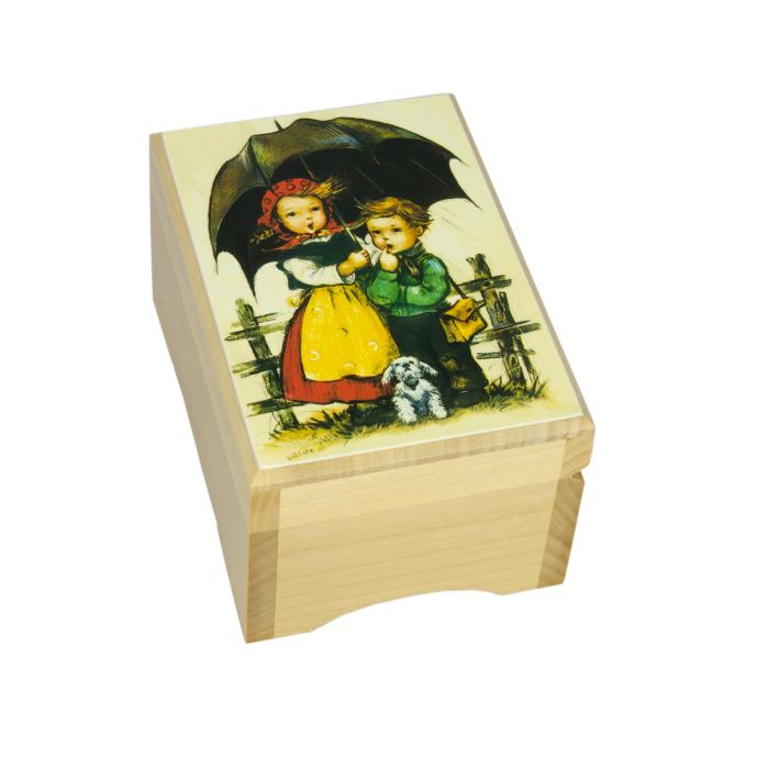 Nr.101-01-106 Mädchen und Knabe mit Schirm