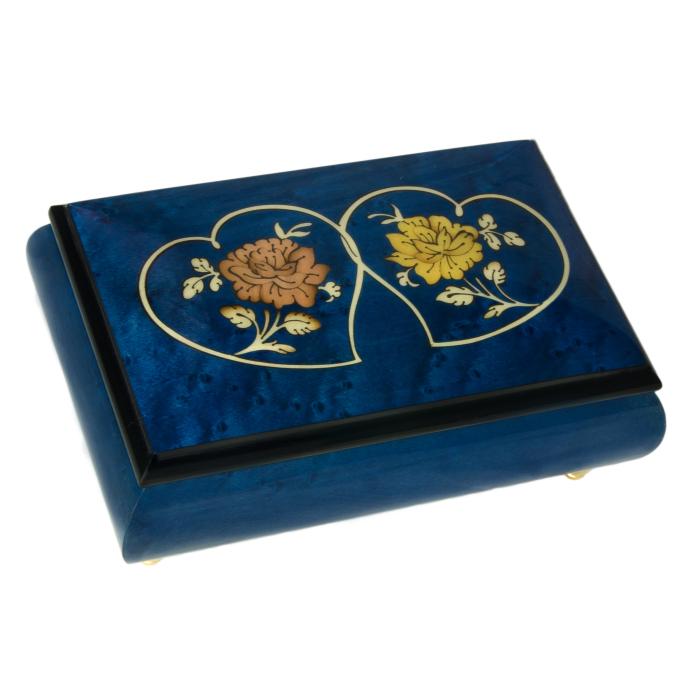 Nr.16CH06 Intarsien Herz Blau