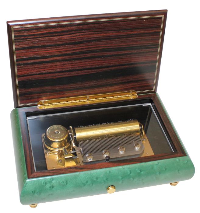 Nr.70CVO07-50 Intarsien Instrumente Grün - Matt