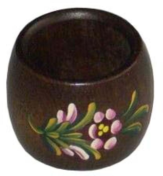Serviettenring Alpenblumen Handbemalt SR04