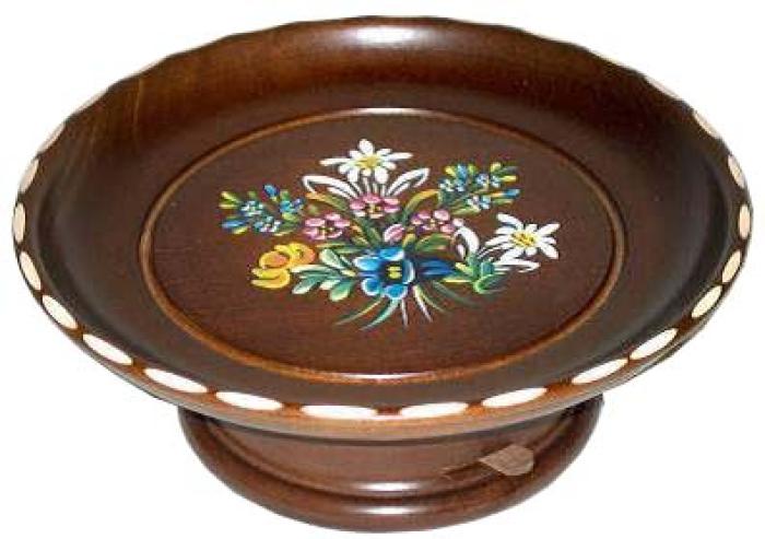 Teller Handbemalt mit Musiksockel TSB22C