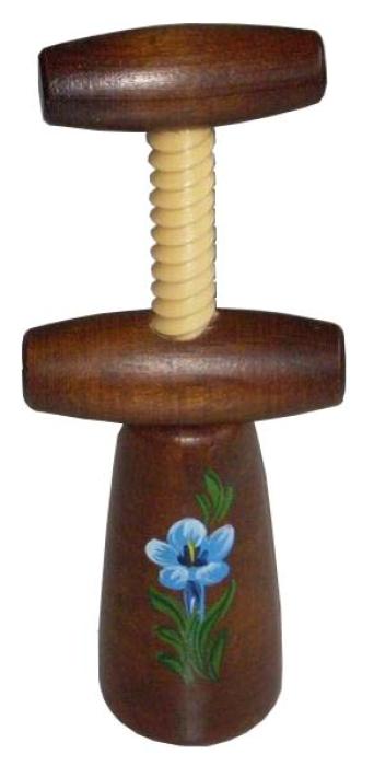 Zapfenzieher Bemalt  Enzian ZB02