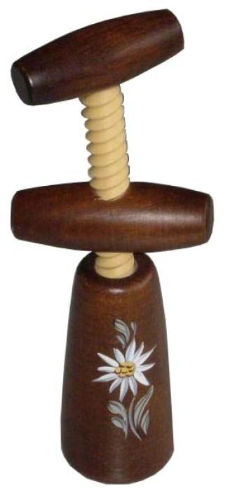 Zapfenzieher Bemalt Edelweiss ZB03
