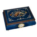 Nr.03CV06W Intarsien Instrumente Blau