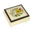 Nr. 40CF01 Intarsien Blumen, Weiss